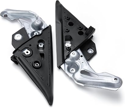 2PCS Left & Right Front Door Gusset Assembly Compatible with 2003-2008 Subaru Forester Replace# 61158SA000 61158SA010