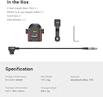 SMALLRIG Power Supply Base Plate for DJI RS2 / RS 3Pro/RS4 Pro/RS 5 Gimbal, External Power Solution for DJI RS2 / RS3Pro / RS4 Pro