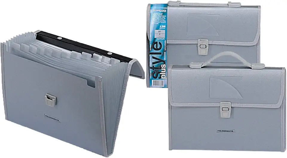 Foldermate 13 Pocket A4 Expanding File, Silver