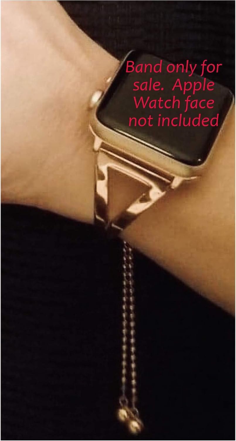 IT'S RIDIC! Adjustable Dressy Bangle Cuff Bracelet - Compatible with Apple Watch Band 42mm. - for Those Fancy Dinner Dates. (Rose_Gold, 42mm) image 2
