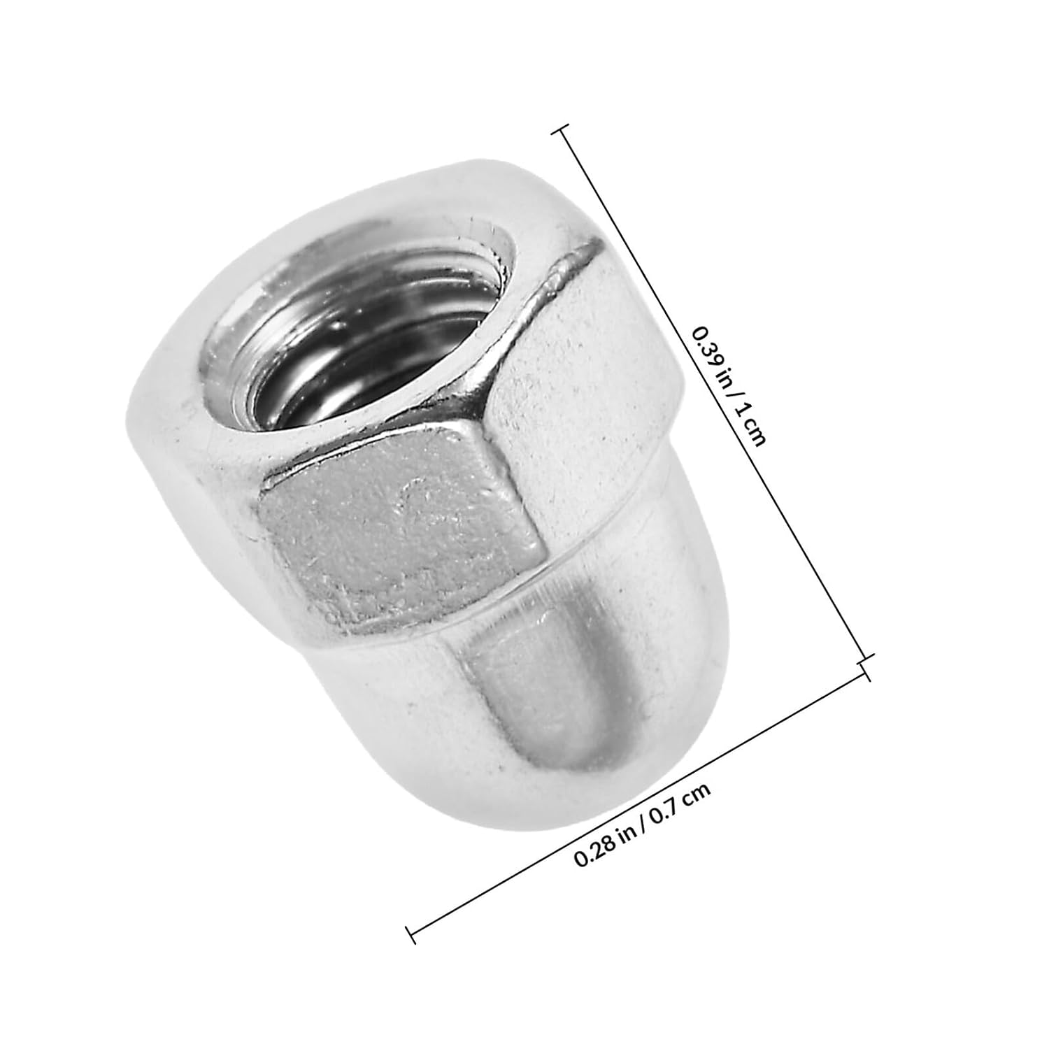 NOLITOY 20pcs M5 304 Stainless Steel Hexagonal Dome Head Acorn Nuts Protective Bolt Covers for Industrial Fastening and Outdoor Applications