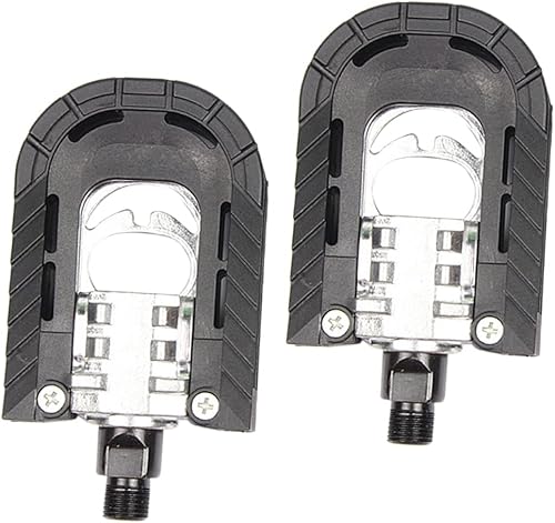 Miniatura 7 de YARNOW 3 Pairs Metal Bike Pedal Folding Mountain Bike Pedal Footrest Bike Supplies Universal Pedal para Bicicleta Platform Pedal Pedals Bilateral