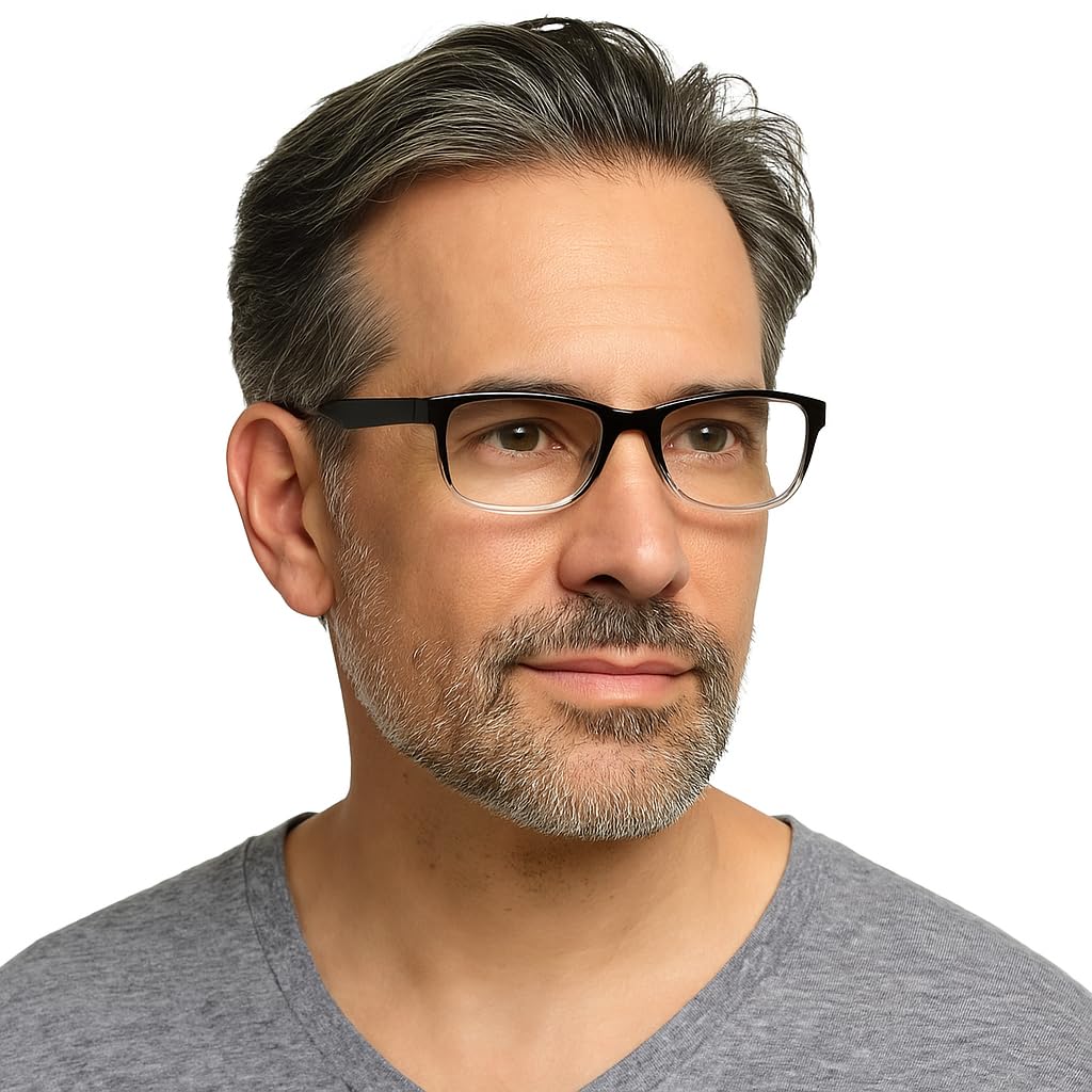 Adjustable Focus Reading Glasses for Men & Women – +0.5 to +2.5 Auto Focus Progressive Blue Light Blocking Specs – One Power Lightweight Rimless Readers for Screen & Book Use - Special Edition - Image 5 thumbnail