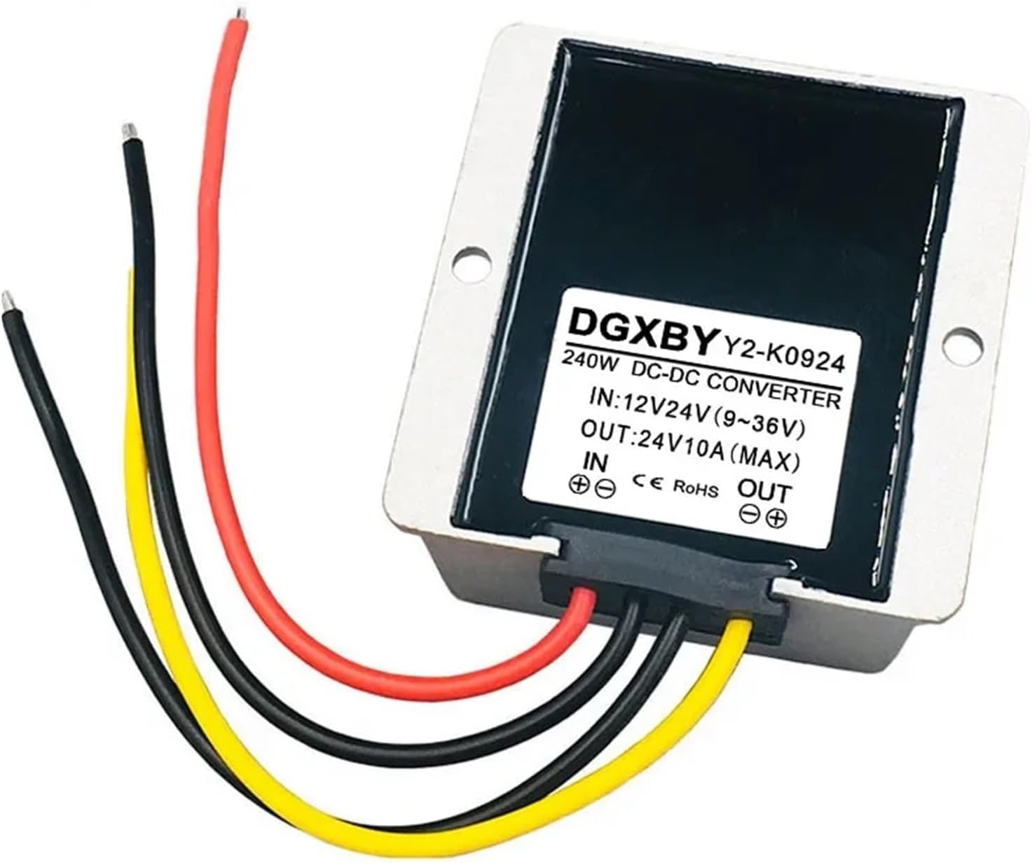 9-36V to 24V 5A 6A 8A 10A 15A 20A 25A 30A DC Regulated Power Converter 12V24V TO24V Automotive Buck-Boost Supply Module(9-36V to 24V 10A)