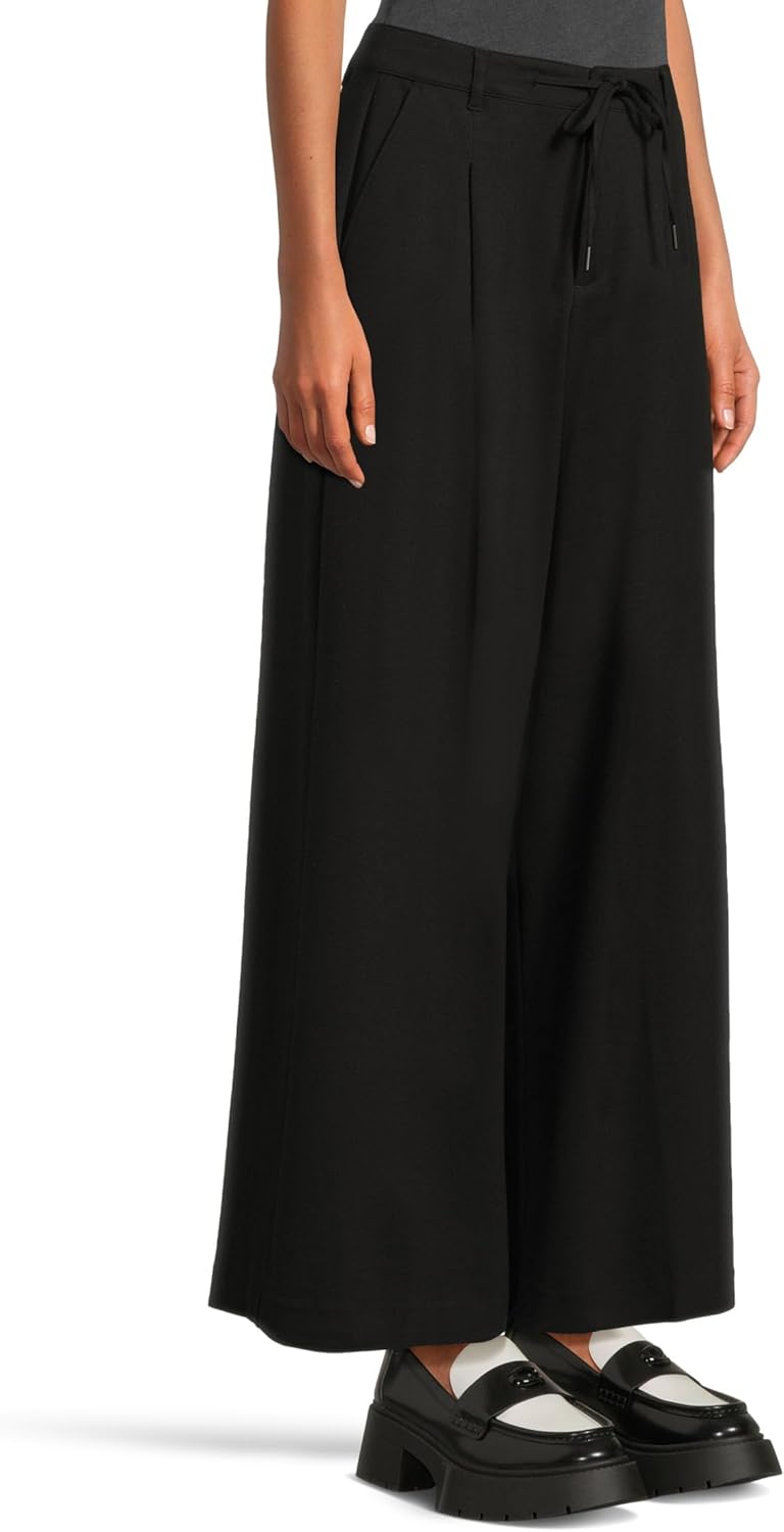 Liverpool Women's Petite High-Rise Wide Leg Pleated Trousers