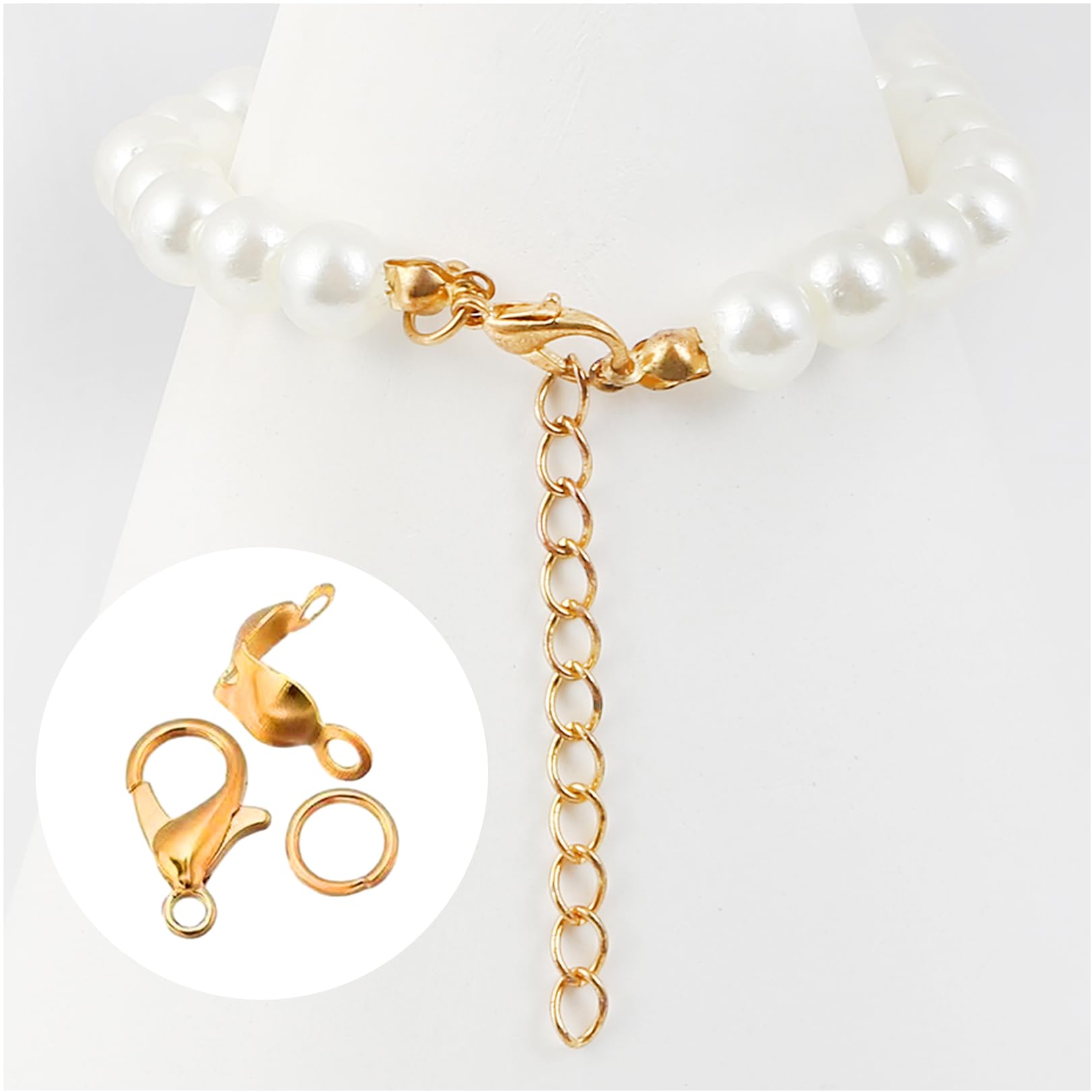 Omnikryp Kettenverschluss Set 22-tlg - Karabinerverschlüsse Gold & Silber Für Schmuckherstellung