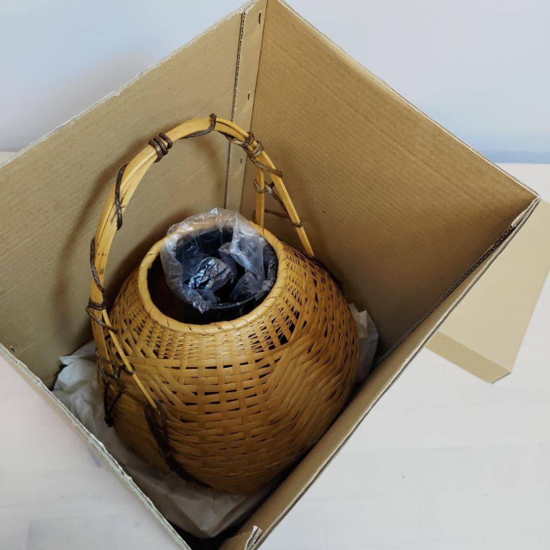 茶道具 花籠（はなかご） 本宗全籠 手なし 宗全好写 (上塗竹入子) 花入 茶道具 花籠（はなかご） 本宗全籠 藤手 宗全好写 （上塗竹入子