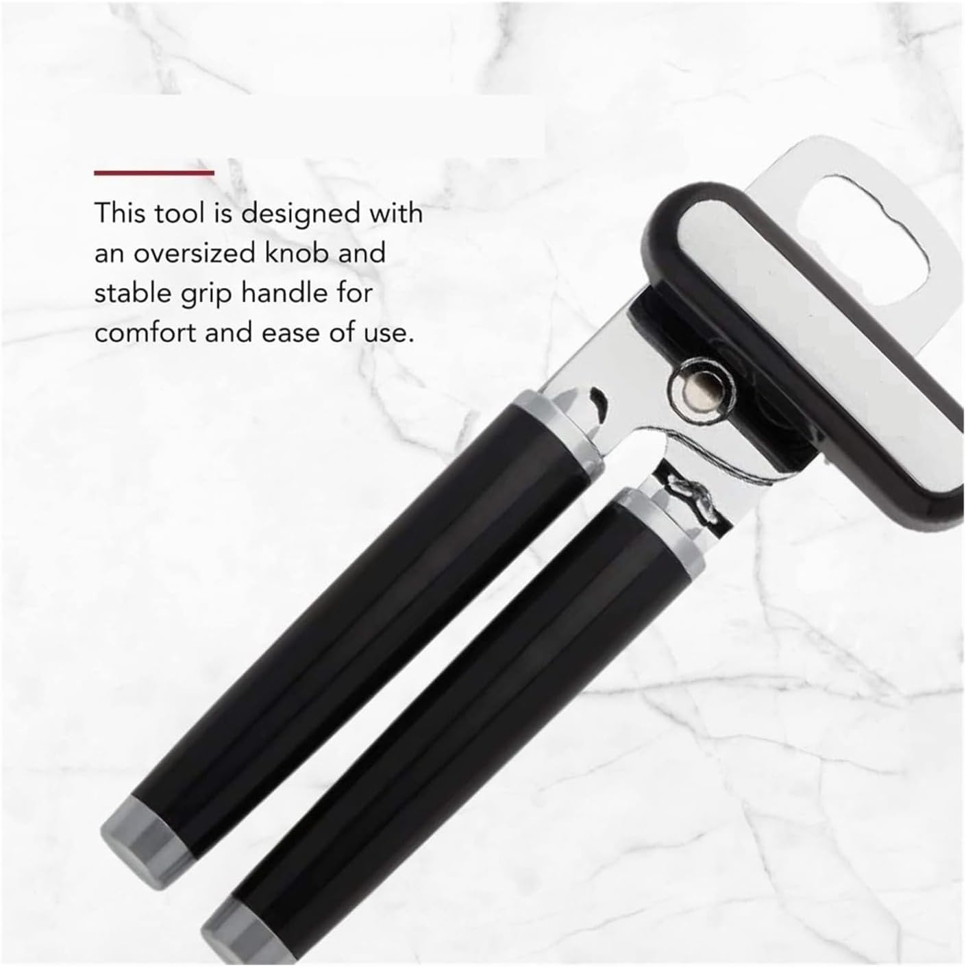 Classic Multifunction Can Opener and Bottle Opener - Easy to Use, Sharp Stainless Steel Cutting Wheel for Effortless Opening