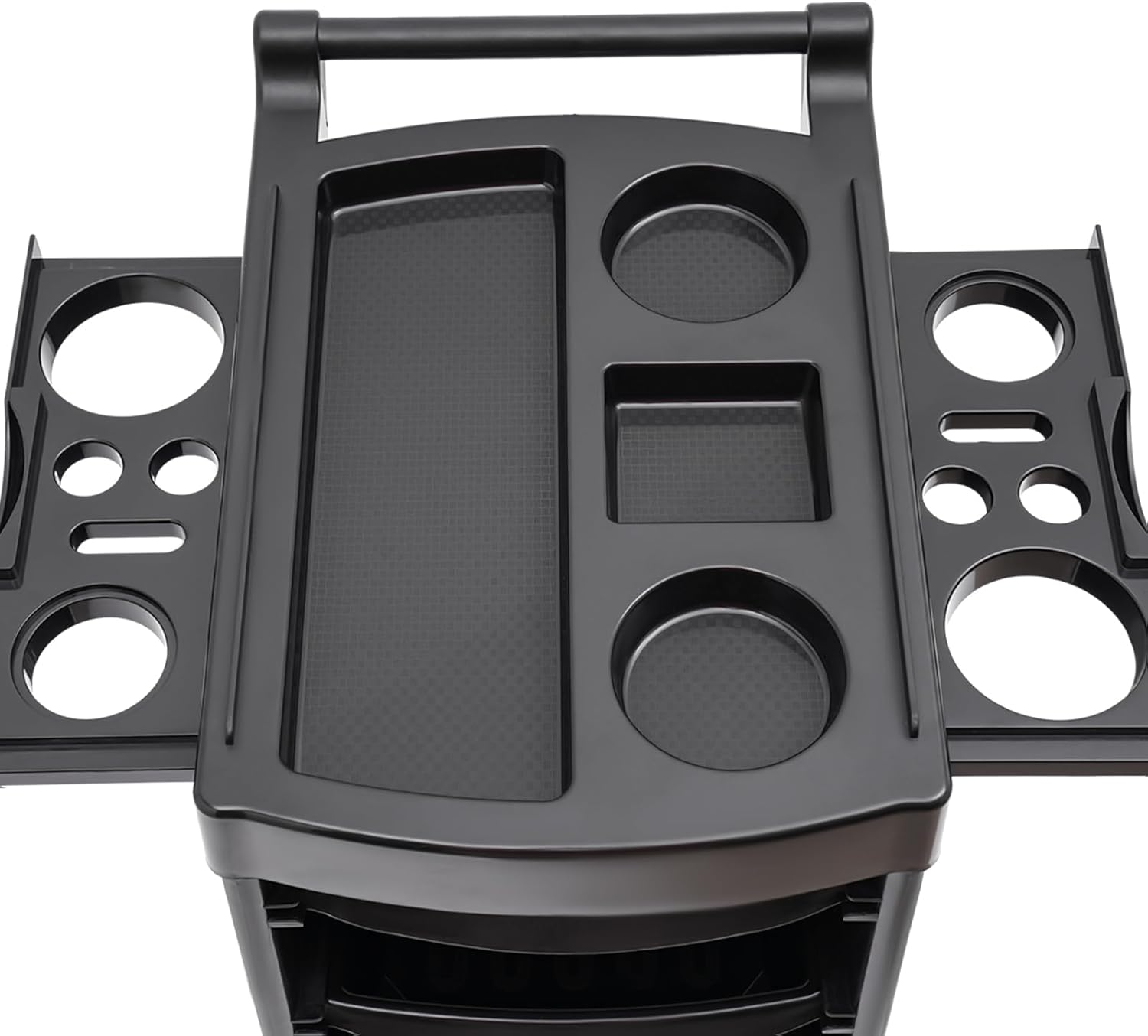 Salon Trolley, 6-Tier Multi-Functional Salon Trolley Cart, Beauty Cart, Hair Cart with Wheels,for Extra Storage,Space Saving Salon Cart (Black)