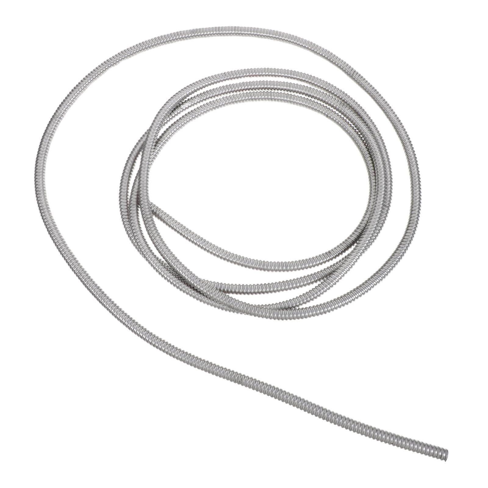 Conducto Flexible de Acero Inoxidable Plata, 4m, Resistente