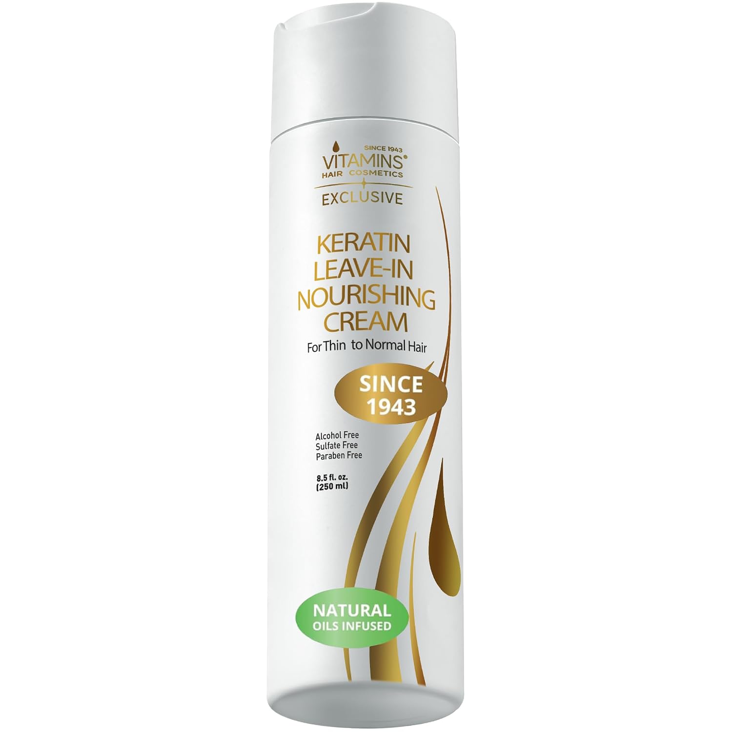 Vitamins Leave In Conditioner - Anti Split Ends Keratin Hair Care for Broken Hair Thin Brittle Damaged Hair - Keratin Hair Treatment without Rinsing