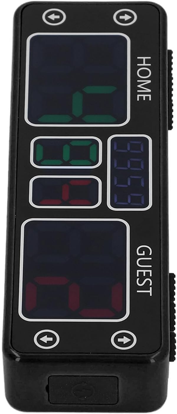 Fafeicy Digital Scoreboard, 10 Digit LED Touch Magnetic Rechargeable Scoreboard with Buttons for Game Rooms, Outdoor Sports (Black)