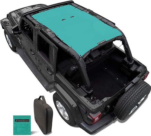 Miniatura 75 de Shadeidea - Parasol para Jeep Wrangler JL Unlimited (2018-2023) de 2 puertas y 4 puertas frontales, pantalla de malla negra para parasol JLU SAHARA