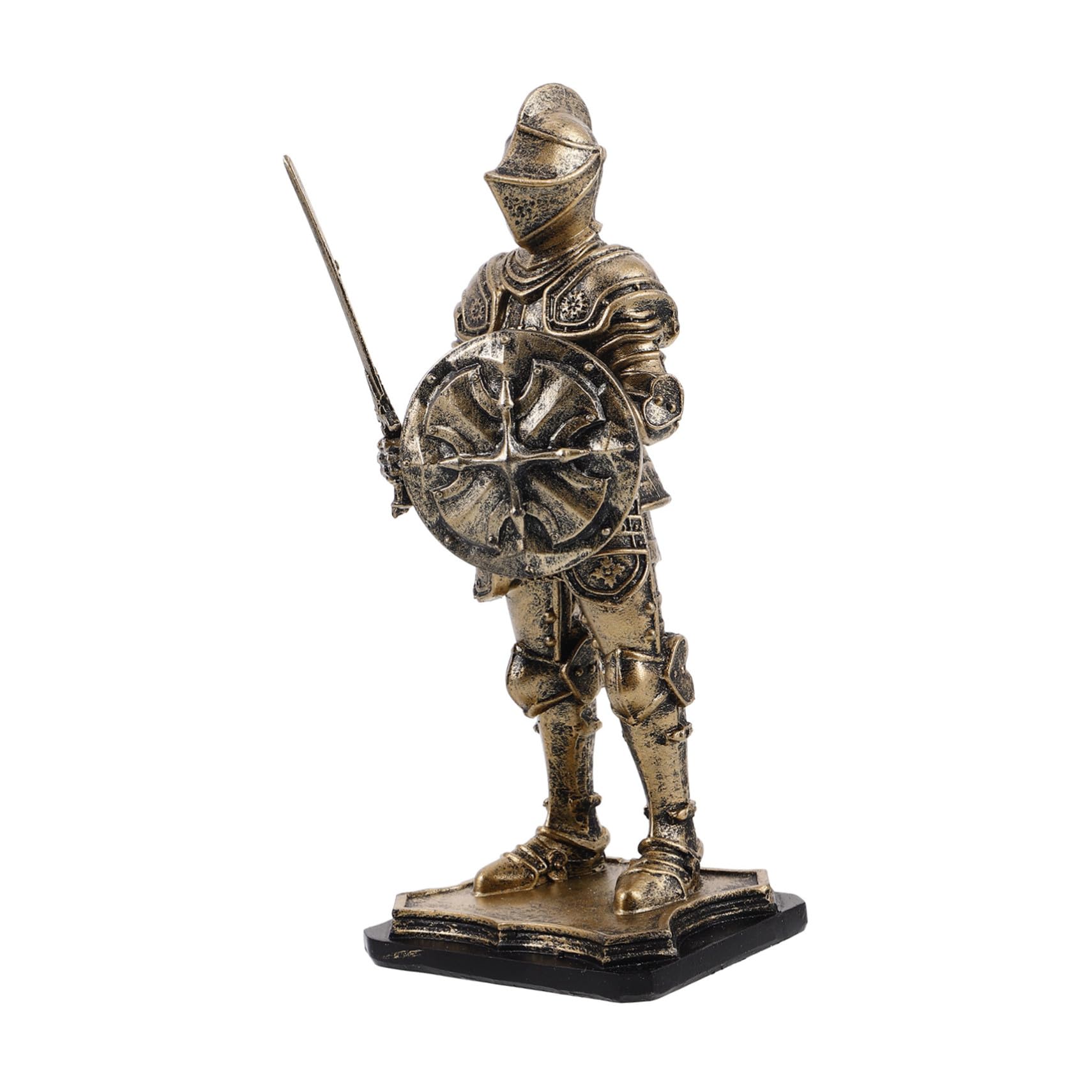 Statuette de chevalier d'or en résine Gatuida, sculpture de collection haut de gamme
