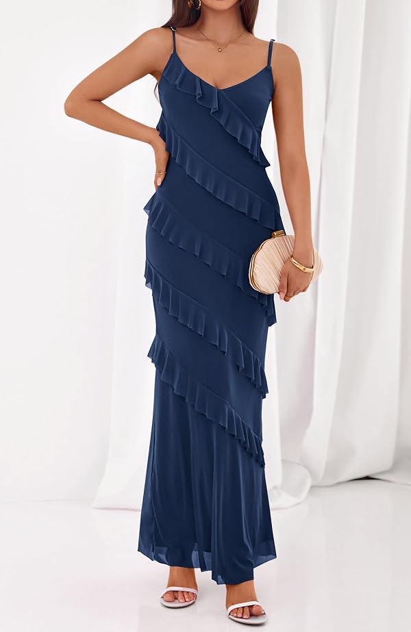 BTFBM Summer Dresses for Women 2026 Fashion Clothing Navy Blue by BTFBM - Used condition - Image 6