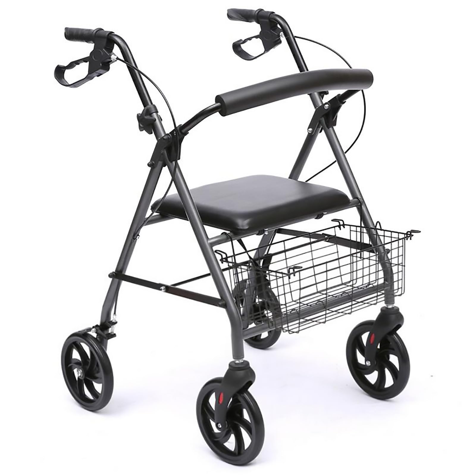 Składany rollator, z siedziskiem, 220 Lbs