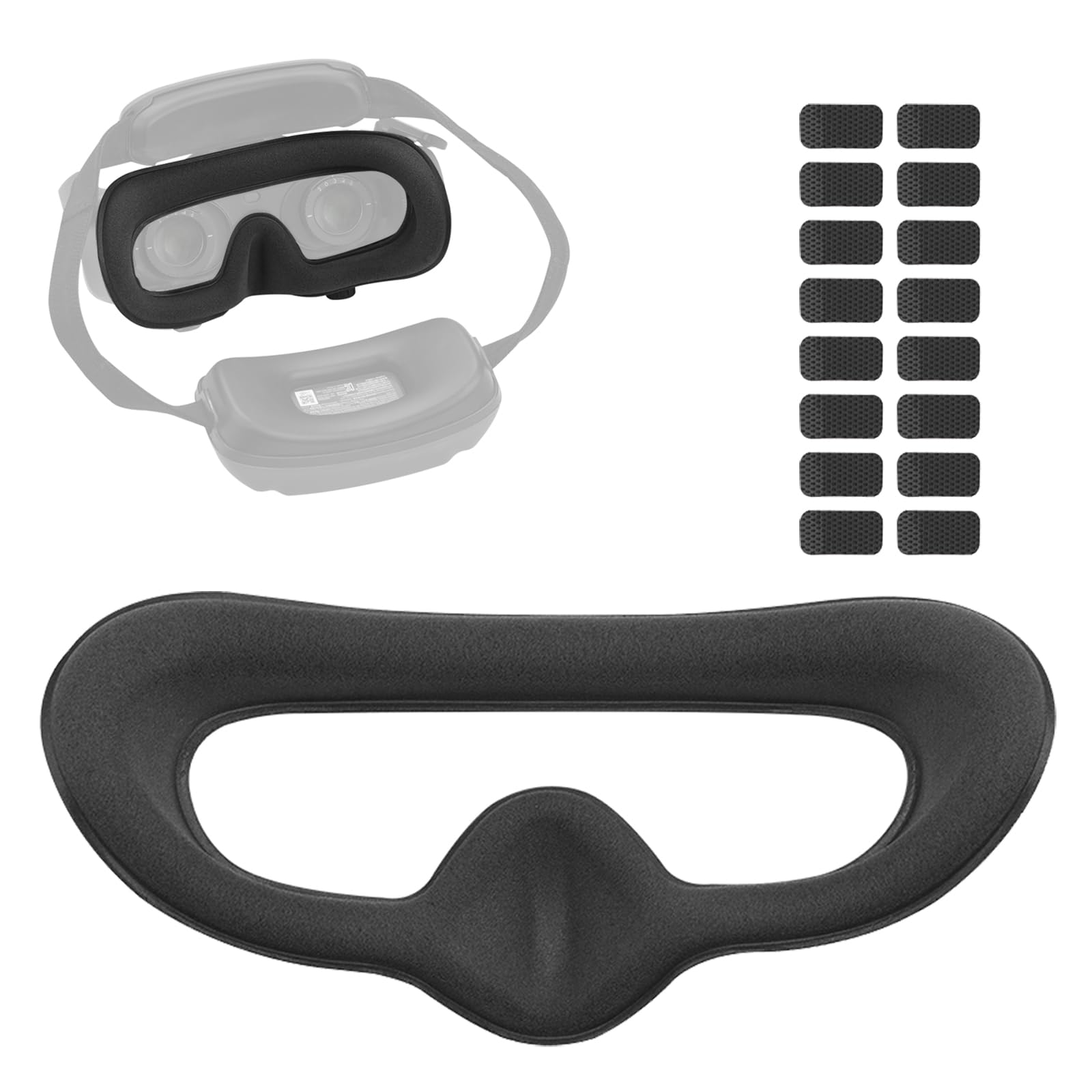 CAPART Comfy Sponge Foam Padding for DJI Goggles 2 3, Soft-Fit Eye Pad Musk Cushion Replacement