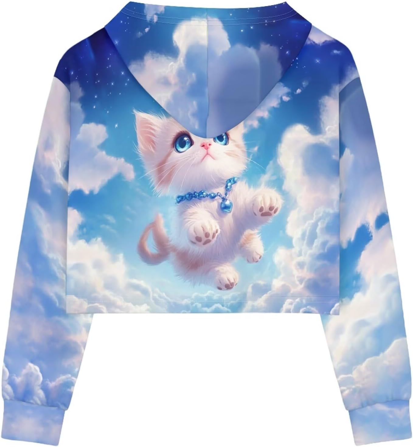Long Sleeve Crop Tops for Girls Kids' Fashion Hoodies & Sweatshirts Kawaii Clothes
