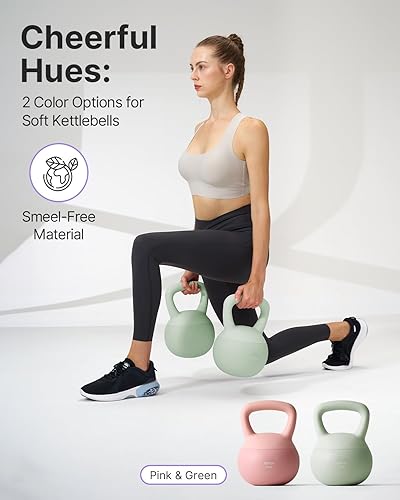 Miniatura 6 de YOTTOY Soft Kettlebell,Kettlebell Anti-Slip Grip Weight for Home Workouts, Kettlebells Set Strength and Safety Guaranteed