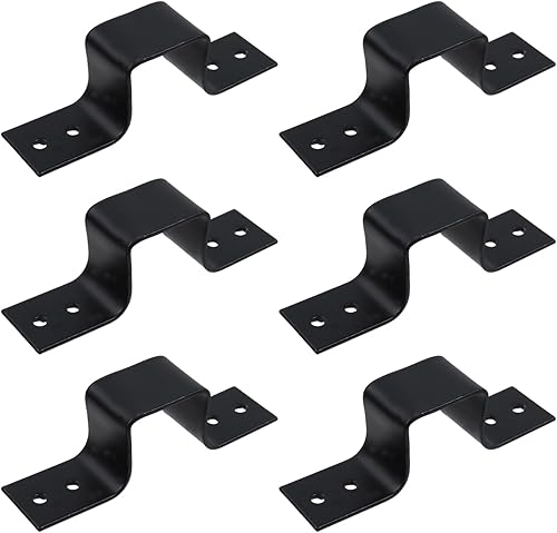 Abrazadera de correa de tubo cuadrado, clips de correa de tubo en forma de U de 1.2 x 1.2 pulgadas, soporte de abrazadera de tubo de metal para