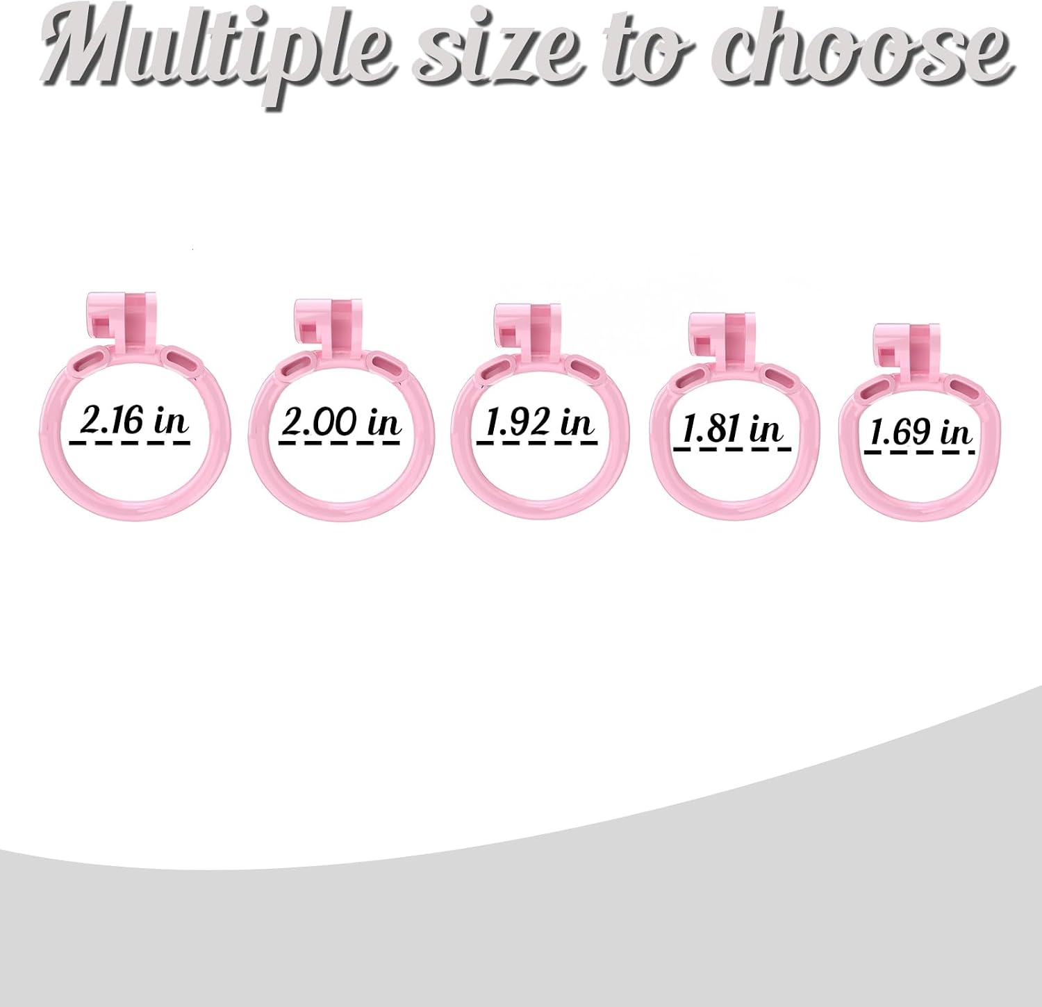 Sissy Chastity Cage Pink Chastity Cage with Hollow Urethral Sounds Male Chasity Belt with 5 Sizes Rings Chastity Device with Invisible Lock for Men Penis Cage Bondage Gear BDSM Sissy Toys for Men Gay