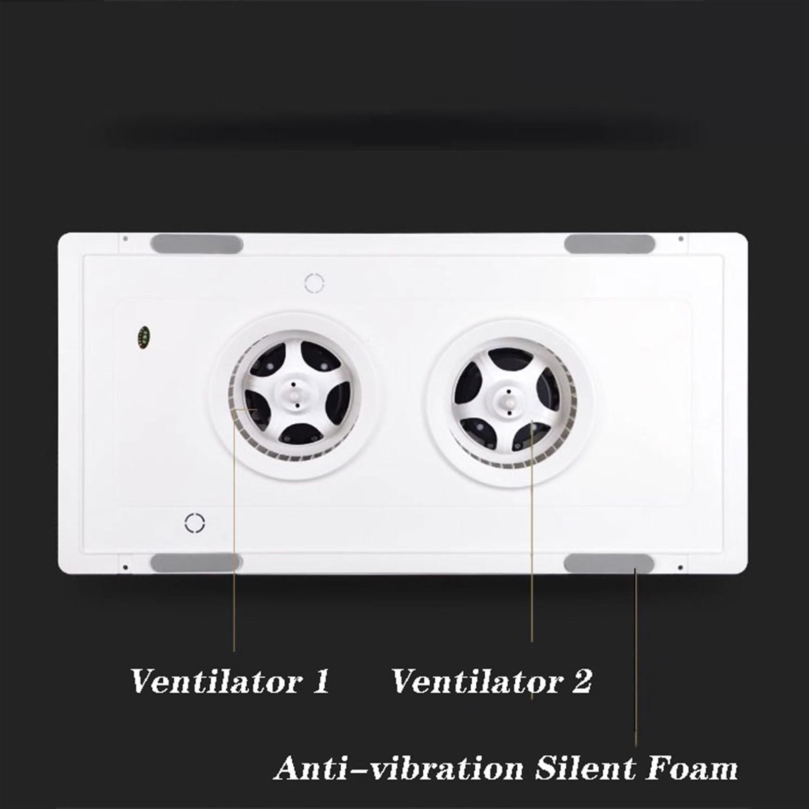 Estrattore da bagno, aspiratore da cucina per bagno, potente, silenzioso, 30 × 60, ventilatore di ventilazione ad alta potenza, doppio motore