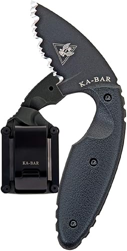 Ka-Bar TDI Cuchillo de aplicación de la ley con funda dentada negra 1481