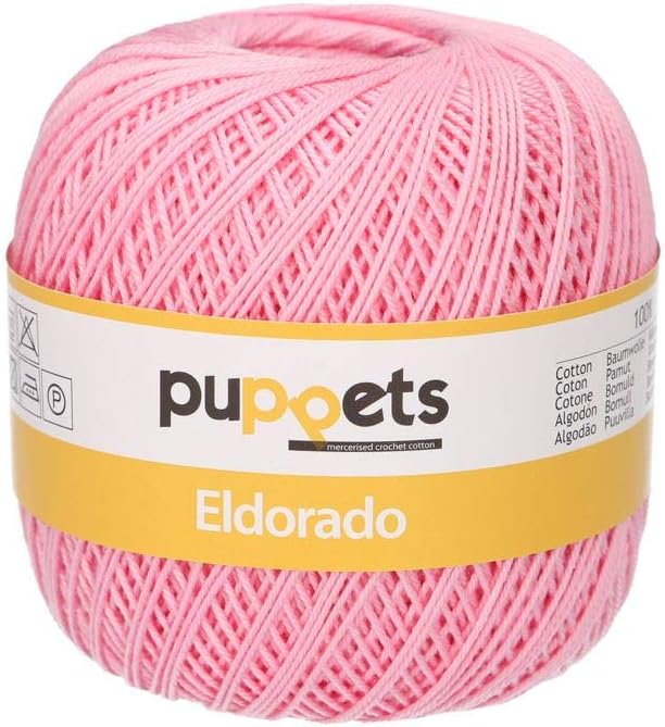 Puppets Crochet Yarn, Cotton, 7511, Stärke 6, 100g