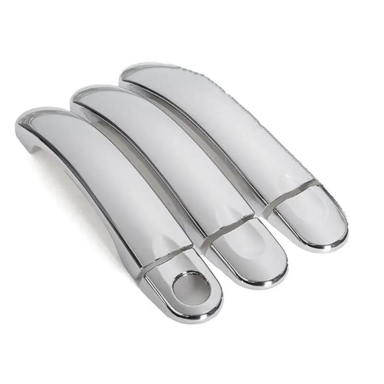 ZAPORA Covers Sticker 3 Color for VW for T5 T6 for Transporter for Caravelle for Multivan for California Chrome Car Door Handle Cover Trim(Style1)