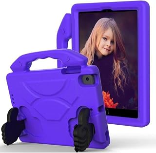 Nevarium Samsung Galaxy T720 Tab S5e 10.5 inç Uyumlu Kılıf Standlı Çocuk Tablet Uyumlu Kılıfı Like - Mor