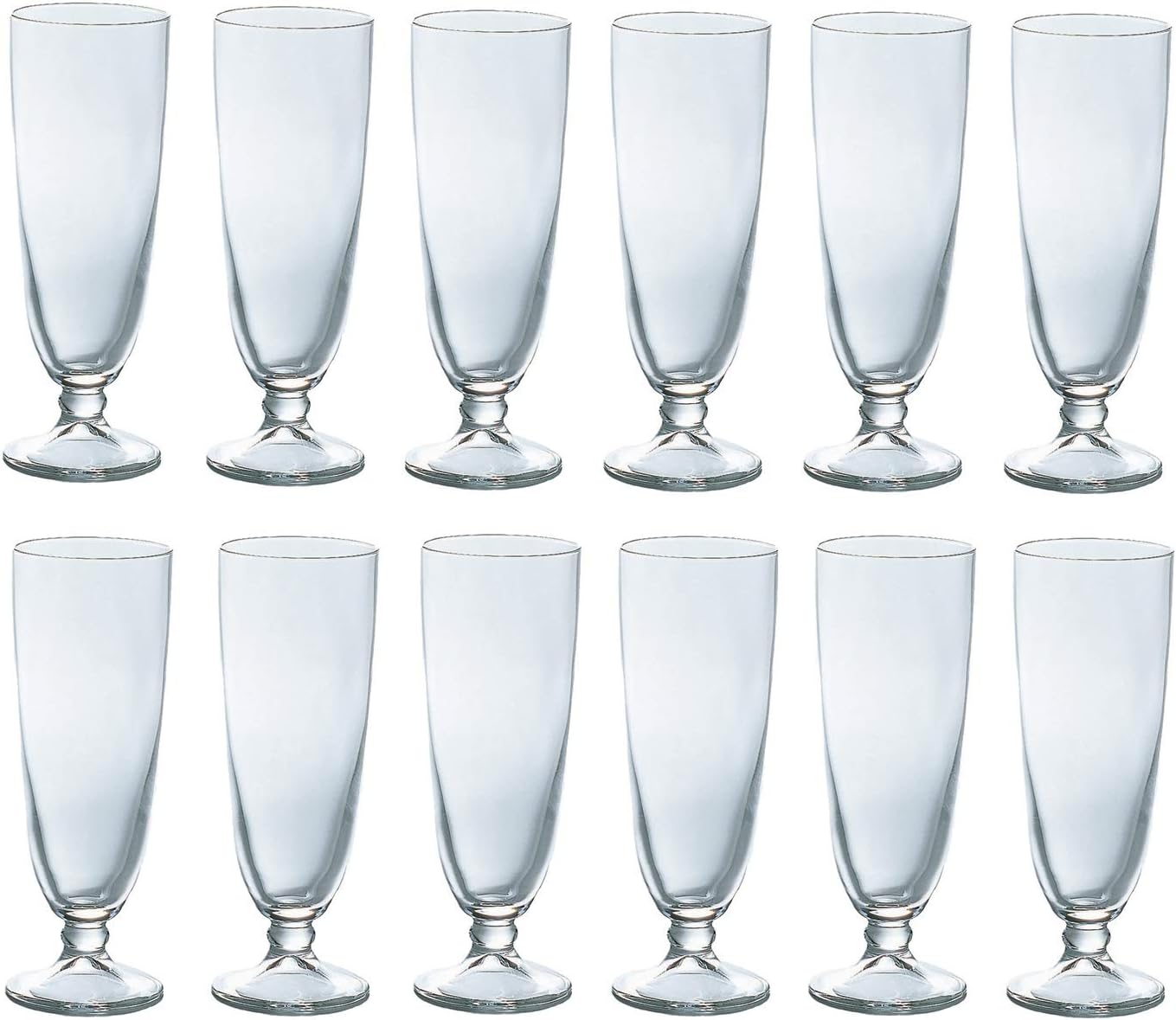 サントリーマーケティング Suntory Marketing 823-263 C-Shaped Goblet, Clear, 12.8 fl oz (380 ml), Made in Japan