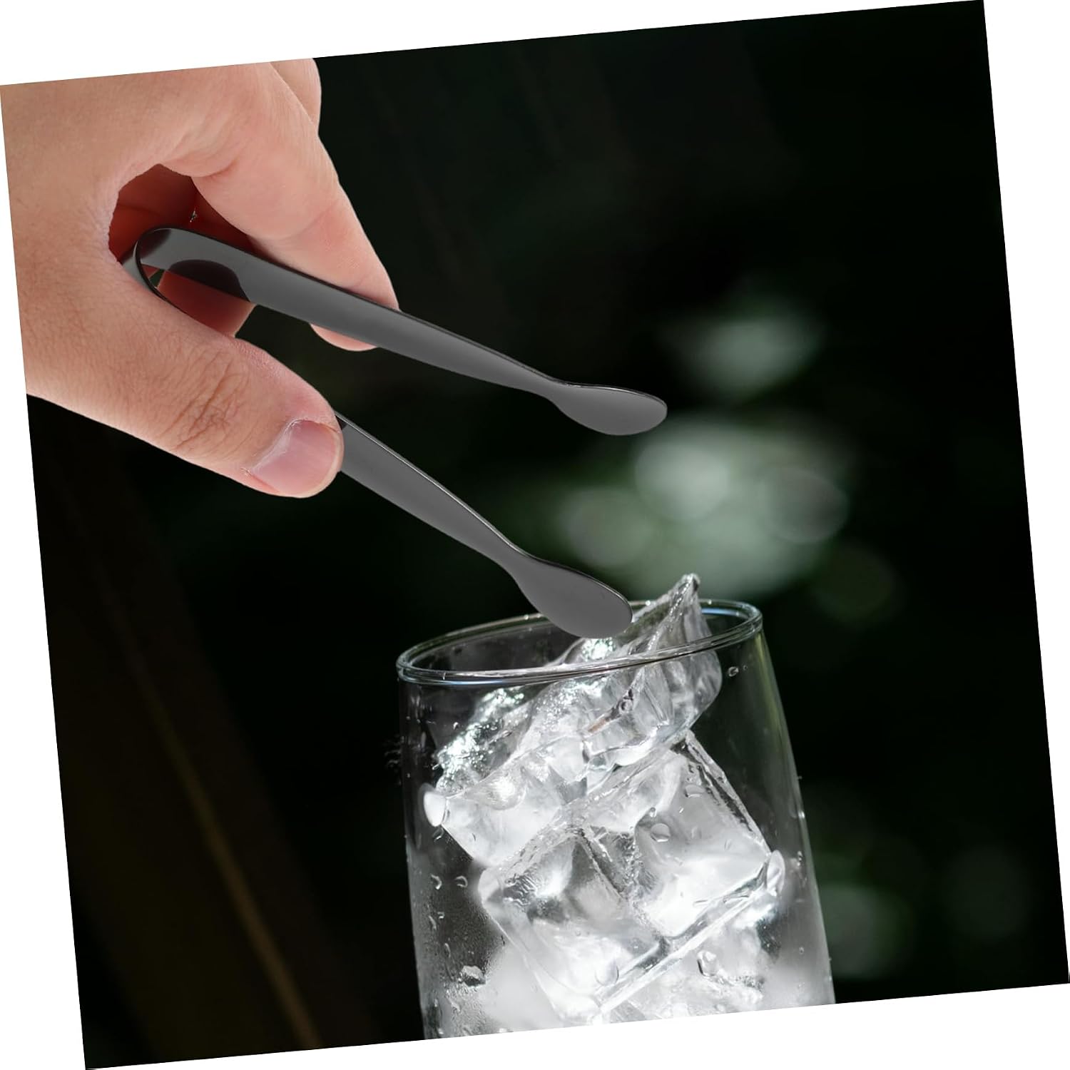 Zerodeko 5pcs Mini Stainless Steel Tongs for Sugar Cubes and Ice Lightweight Food Serving Tools for Parties Weddings Bars Compact Design for Effortless Handling