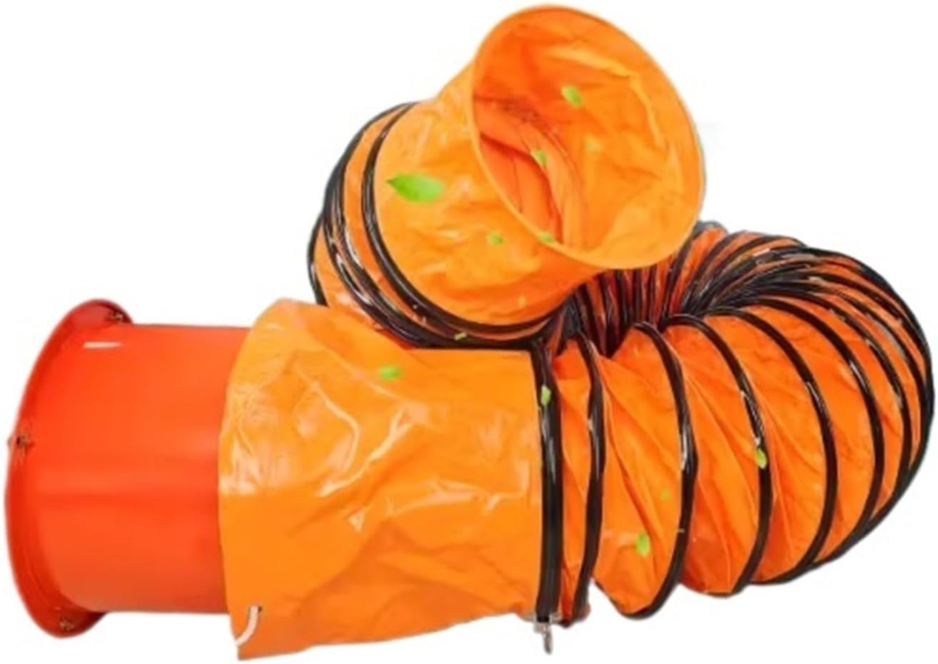 Retractable PVC Exhaust Fan Hose, Diameter15-50cm, Flame Retardant HVAC Ducting with Adjustable Rope D Hook, Easy Storage, for Factories Basements Farms(33.3ft,Diameter - 400 mm)