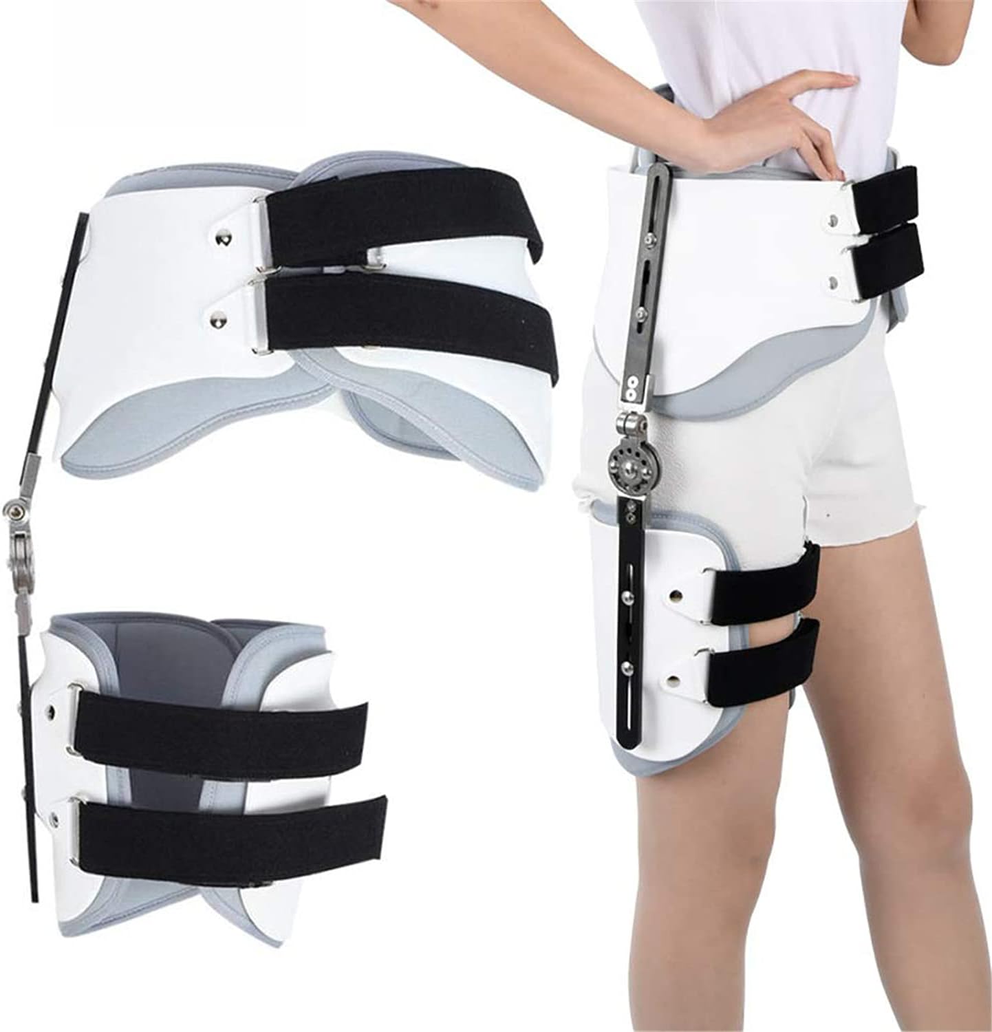 Hip Abduction Brace, Hip Abduction Orthosis, Knee, Ankle Support Guard Protector for Hip Waist