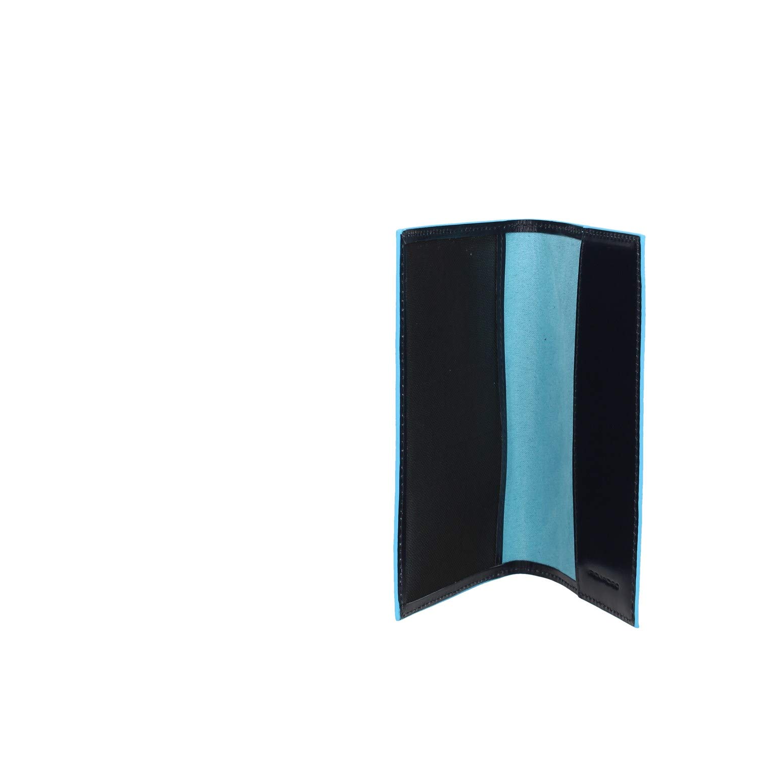 PIQUADRO - Porta Passaporto 9 cm Blue Square in Pelle - Unisex - Blu Notte | Formato viaggio, Elegante e Professionale, Compatto, Trasferte