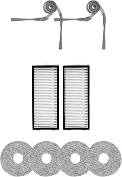 Saros Z70 Roborock ile Uyumlu 2 Yan F r a 2 Filtre 4 Mop