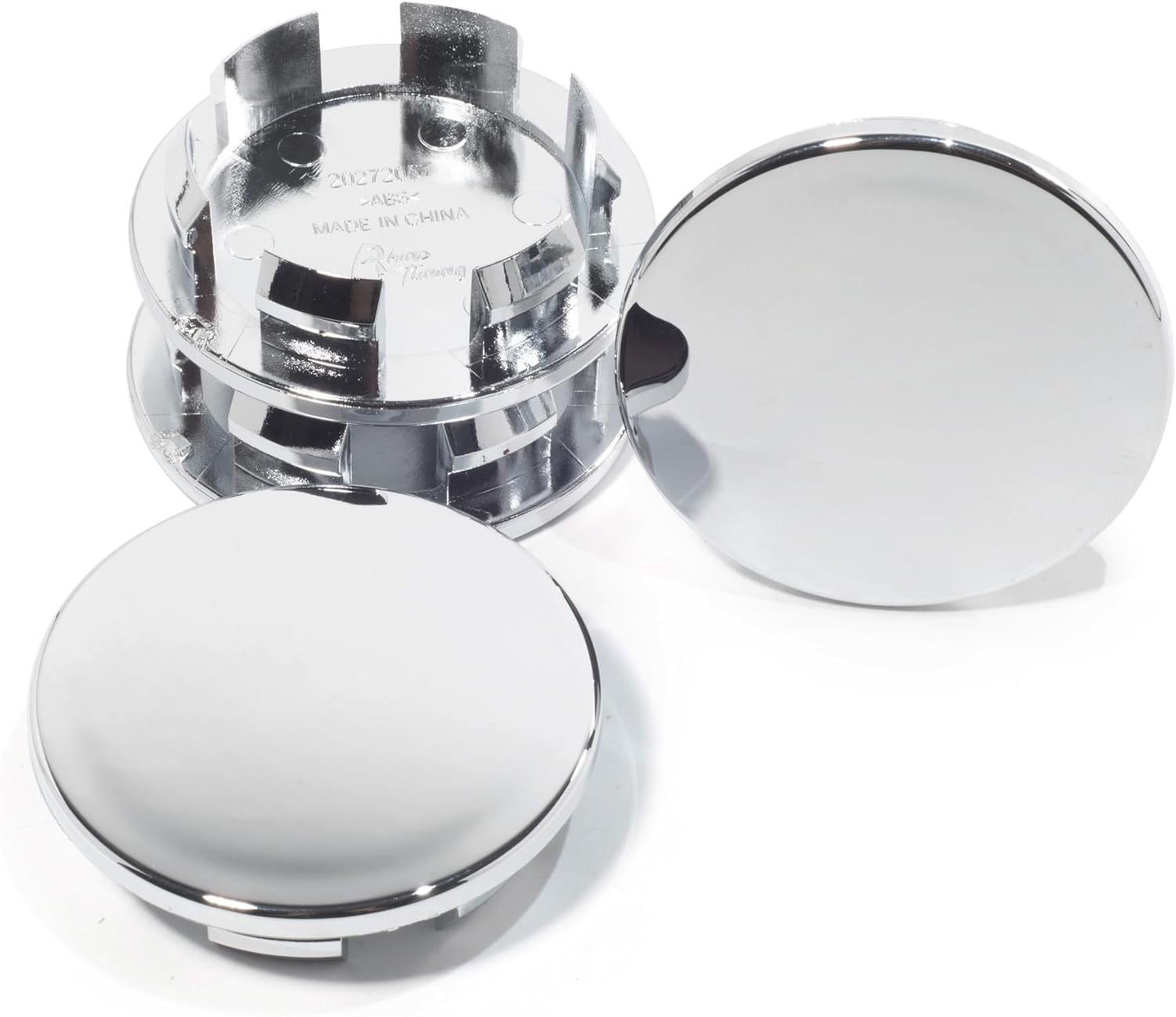 4Pcs 67.4mm(2.55in) Wheel Center Caps Wheel Rims Replacement 3087 3087-06 138 Chrome Hub Caps, Compatible with Eagle Alloys Rim Caps