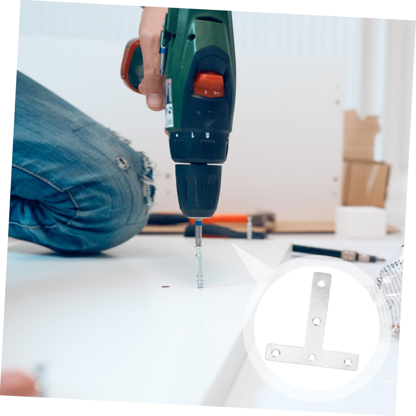 BUTIFULSIC 10pcs Steel Corner Bracket Angle Bracket Corner Brackets Angle Braces Practicable Steel Brackets Corner Brackets Joint Plate Joining Bracket Support Brace Steel Corner Brace Silver