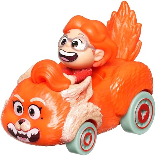 Hot Wheels RacerVerse Mei with Red Panda Ming - Coche de juguete a escala 164