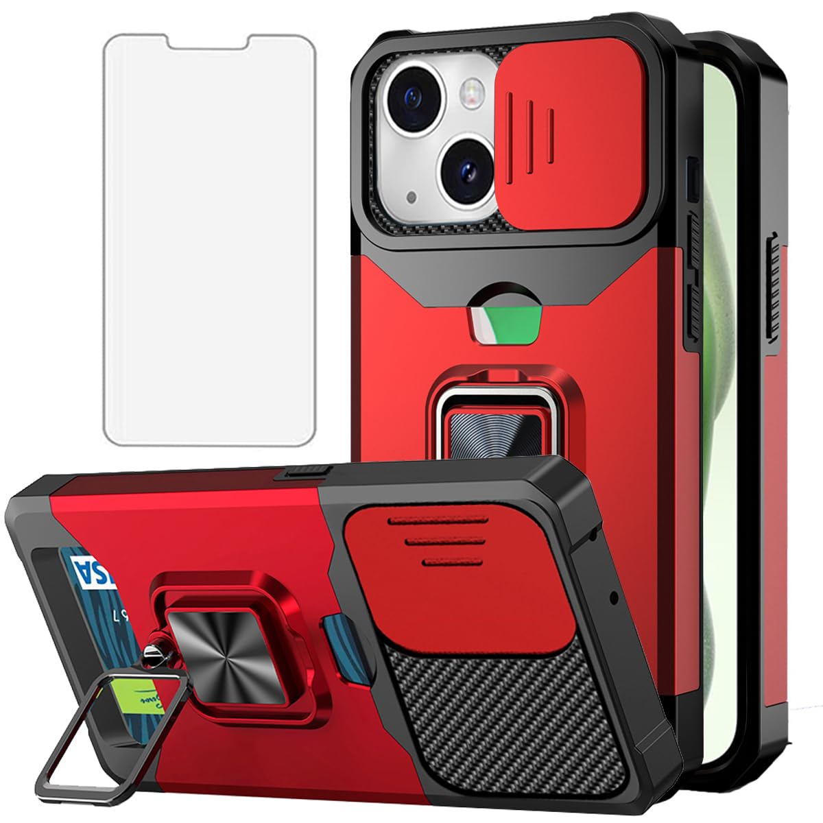 NKECXKJ iPhone 15 ケース用, アイフォン15 スマホケース +…