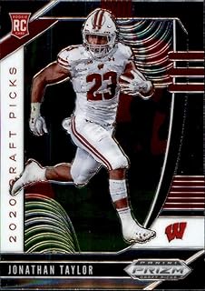 2020 Panini Prizm Draft #106 Jonathan Taylor Draft Picks Wisconsin Badgers RC Rookie Football Trading Card