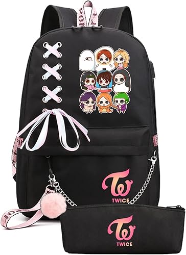 LOVEAngeler Mochila Kawaii de dos veces para colegio mochila escolar mochila casual de dos veces para niñas 2 L Mochila