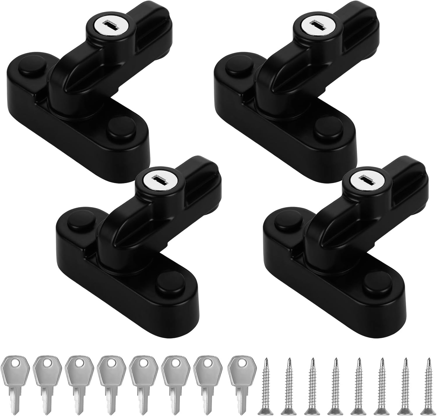 APACALI 4 PCS Sash Jammers for upvc Doors, Sash Jammers Window Locks