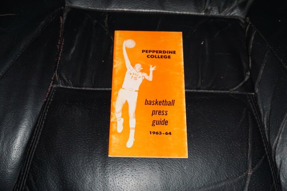 1963 1964 PEPPERDINE COLLEGE BASKETBALL MEDIA GUIDE NEAR MINT