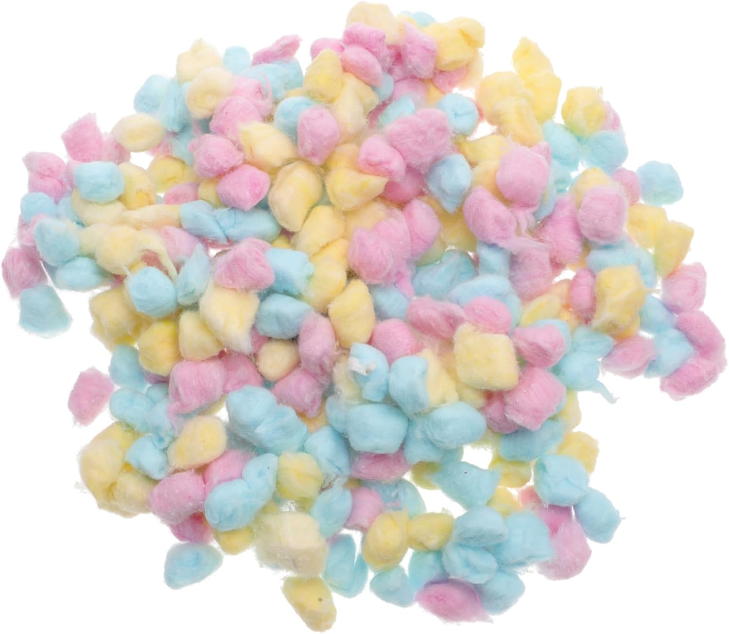 Colored Cotton Balls for Face Cleaning Newborn Care Soft Absorbent Small Cotton Pads for Makeup Removal Gentle Multi Use in Pink Yellow Blue