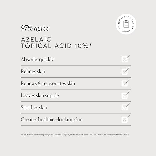Vista 3 de Naturium Azelaic Topical Acid 10% Jumbo, tratamiento de belleza para el cuidado de la cara y la piel con niacinamida y vitamina C, 2 onzas