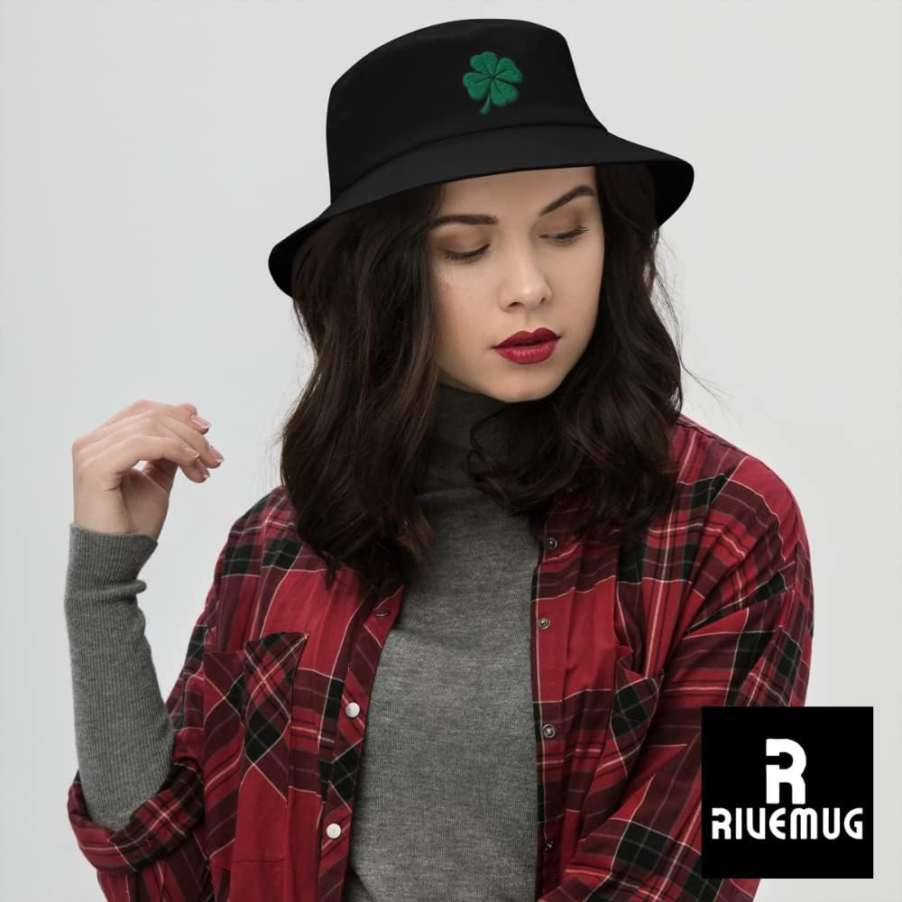Lucky Clover Collection 4 Leaf Bucket Hat Green Clover for Men and Women
