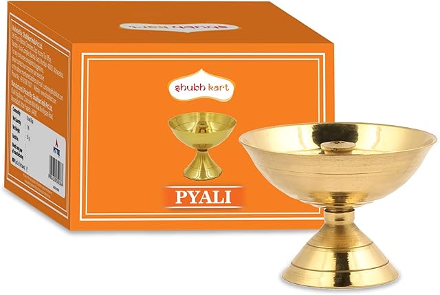 Shubhkart Handmade Indian Brass Oil Lamp/Diya for puja All Festive Christmas
