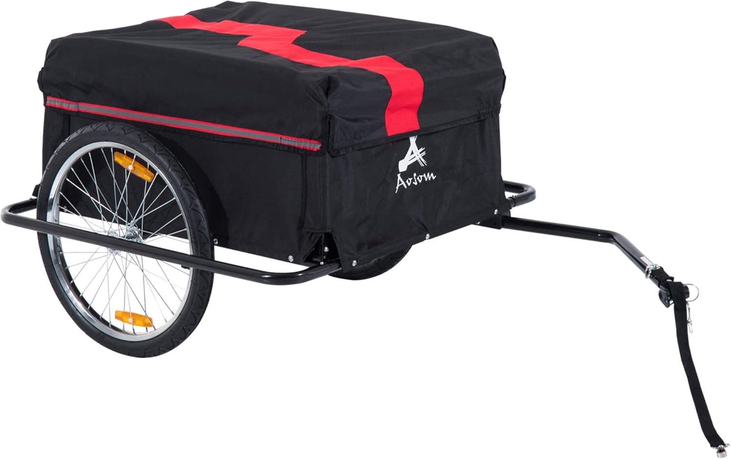 Aosom Bicycle Cargo Trailer, TwoWheel Bike Luggage Wagon