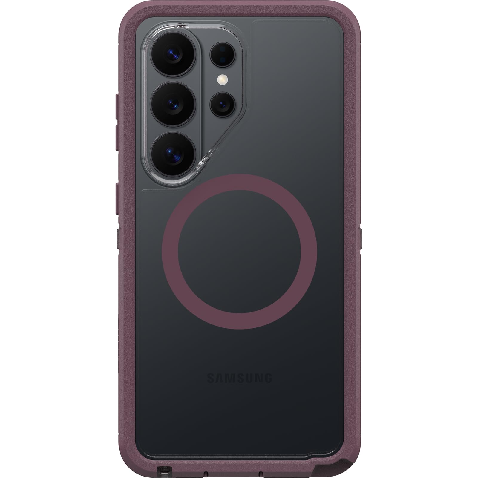 OtterBox Defender Series Pro XT Hülle mit Magneten für Samsung Galaxy S26 Ultra, stoßfest, Ultra-robust, schützende Hülle, 7X getestet nach Militärstandard, Transparent/Lila